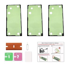 Galaxy S22 Ultra Back Cover Pre-Cut Tape, Back Door Cover Adhesive Double Sided Tape Replacement for Samsung Galaxy S22 Ultra with Tools