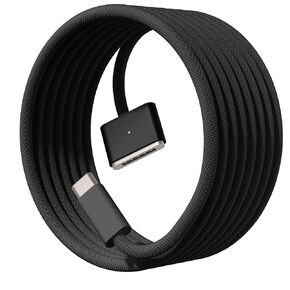 140W USB-C to Magnetic 3 Cable (2 m/6.6 ft), USB C Fast Charging Cable Compatible with MacBook Air (15''/13'' M3 2024, M2 2023/2022),MacBook Pro (16"/14" M2 Pro & Max 2023, M1 Pro & Max 2021) (Black)