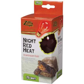 Zilla Reptile Terrarium Incandescent Heat Bulb, Night Black, 50 Watts