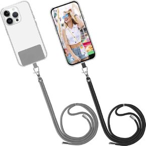 Mobile Phone Lanyard Crossbody Neck Strap, Cell Phone Charm Rope Tether Tab for iPhone Lanyards around the Neck