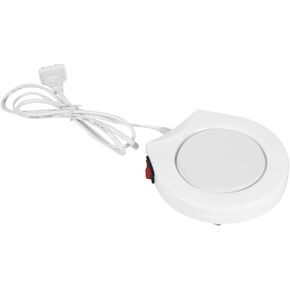 Coffee Hot Plate,USB Cup Warmer,Coffee Mug Warmer, 110V White Electric Powered Cup Warmer Heater Pad Coffee Tea Milk Mug US Plug for Home Office