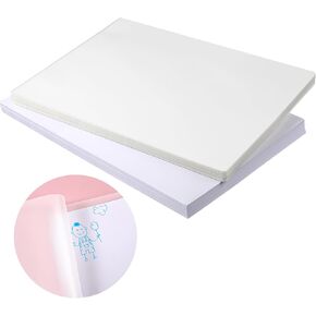 Ireer 100 Pack 11.7 x 8.3 Inch A4 Cardstock Paper White and 100 Pack 9 x 11.5 Inch Laminating Sheets 3 Mil Thick Clear Thermal Laminator Pouches Plastic Paper Laminator Sheets, Total 200 Pack