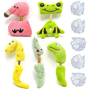 Cat Toy Matatabi Silvervine Sticks Cat Toys for Indoor Cats, Cat & Kitten Chew Toys for Aggressive Chewers, Cat Dental Toy for Kitten Teeth Cleaning, Crinkle Sound Catnip Toys