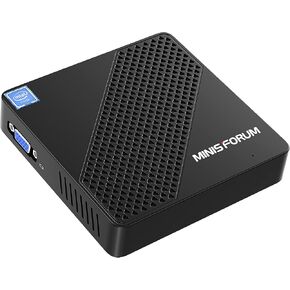 كمبيوتر صغير MINISFORUM N40 UHD 4K@60 هرتز Celeron N4020(يصل إلى 2.8 جيجا هرتز) كمبيوتر صغير بدون مروحة، DDR4 4GB+64GB eMMC، DIY SSD، واي فاي ثنائي النطاق، HDMI&VGA كمبيوتر صغير مكتبي (متجدد)، أسود in Kuwait