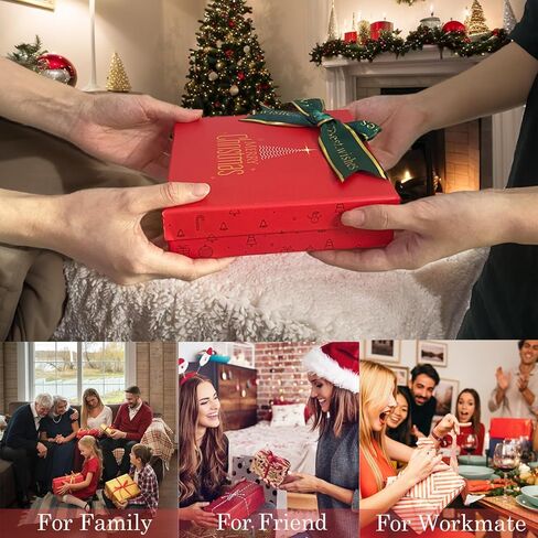 Christmas Hats for Adults with Gift Box, Adjustable Santa Baseball Cap, Embroidered Xmas Baseball Hat in Kuwait