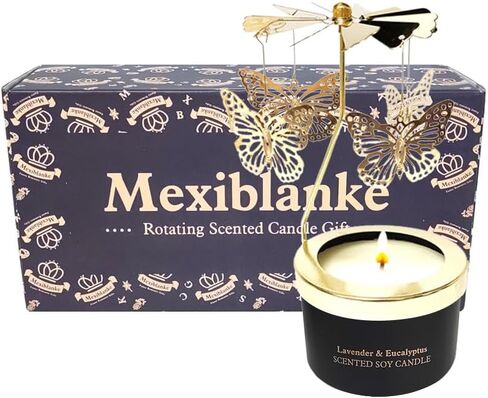 هدية عيد ميلاد للنساء، هدية فريدة من نوعها لشموع كعكة عيد الميلاد للأمهات والأخوات وأفضل الأصدقاء، هدية من الشموع المعطرة الدوارة لعيد الأم، وعيد الميلاد، وعيد الفصح، 6 أونصة. in Kuwait
