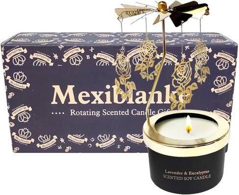 هدية عيد ميلاد للنساء، هدية فريدة من نوعها لشموع كعكة عيد الميلاد للأمهات والأخوات وأفضل الأصدقاء، هدية من الشموع المعطرة الدوارة لعيد الأم، وعيد الميلاد، وعيد الفصح، 6 أونصة. in Kuwait