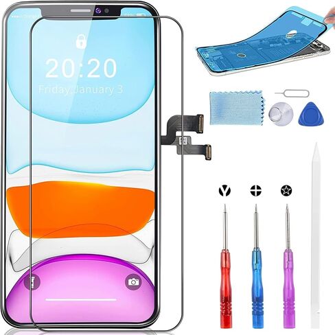 for iPhone Xs MAX Screen Replacement：6.5 Inch Digitizer Assembly with Screen Protector with Repair Tool Kit for A1921, A2101, A2102, A2103, A2104 in Saudi Arabia