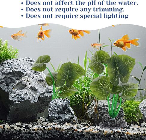 Fish Tank Accessories Betta Hammock Aquarium Decorations Artificial Plant Leaf Pad Fish Hides Decor Fish Tank Decorations with Plastic Suction Cup for Fish in Saudi Arabia