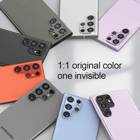 Camera Lens Protector for Samsung S24 Ultra Alloy Ring Camera Cover Lens Shield [Tempered Glass] [Case Friendly] [Premuim Metal] Purple one set in Saudi Arabia