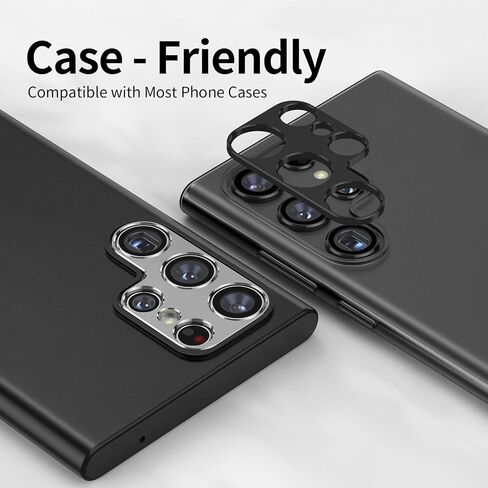 Camera Lens Protector for Samsung S24 Ultra Alloy Ring Camera Cover Lens Shield [Tempered Glass] [Case Friendly] [Premuim Metal] Purple one set in Saudi Arabia