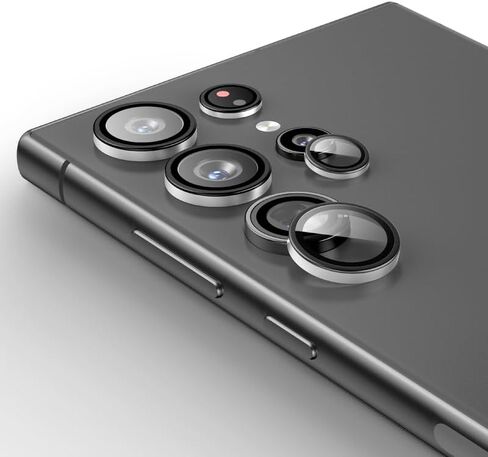 Camera Lens Protector for Samsung S24 Ultra Alloy Ring Camera Cover Lens Shield [Tempered Glass] [Case Friendly] [Premuim Metal] Purple one set in Kuwait