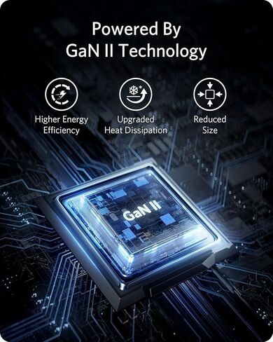 شاحن Anker Nano II USB-C بقدرة 65 وات، وشحن سريع GaN II، ومحول طاقة مدمج لأجهزة MacBook وiPhone 13/14/15 وSamsung Galaxy وiPad Pro وAirPods وأجهزة الكمبيوتر المحمولة USB-C والمزيد، يتضمن حقيبة سفر in Saudi Arabia