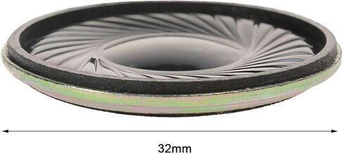 YXQ 1W 8 Ohm Micro Internal Speaker Loudspeaker 32mm Dia Round Metal Shell with Wire (4Pcs) in Saudi Arabia