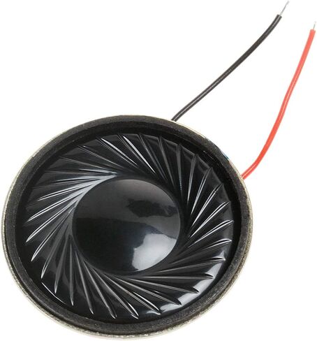 YXQ 1W 8 Ohm Micro Internal Speaker Loudspeaker 32mm Dia Round Metal Shell with Wire (4Pcs) in Saudi Arabia