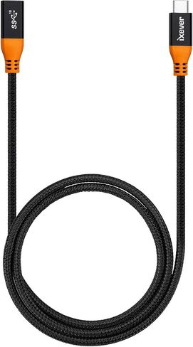 USB Type C Extension Cable 3.3ft, IXEVER USB-C 3.1 (Gen 2 10Gbps) Male to Female Extender Cord Compatible with Nintendo Switch, MacBook Pro,Dell XPS, Surface in Kuwait