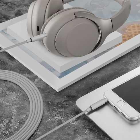 كابل صوت Geekria متوافق مع Sony WH-ULT900N WH-1000XM5 WH-1000XM4 WH-XB920N WH-XB910N WH-CH700N INZONE H5 كابل سماعات الرأس، 1/8 بوصة (3.5 ملم) إلى 3.5 ملم سلك ستيريو بديل (4أقدام/1.2 متر) in Saudi Arabia