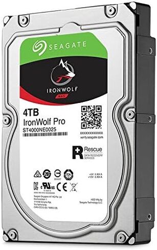 Seagate 4TB IronWolf Pro 7200RPM SATA 6Gb/s 128MB Cache 3.5 بوصة NAS القرص الصلب (ST4000NE0025) (متجدد) in Saudi Arabia