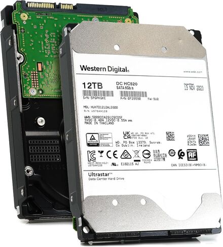 WD Ultrastar DC HC520 12TB SATA 6Gb/s 3.5-Inch Data Center HDD - HUH721212ALE600 0F29590 (Renewed) in Saudi Arabia