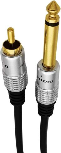 6.35mm to RCA, RCA to 1/4 Mono TS Cable, Gold Plated 6.35mm Mono Female to RCA Male Audio Interconnect Cable 5.6Feet/1.8M. in Kuwait