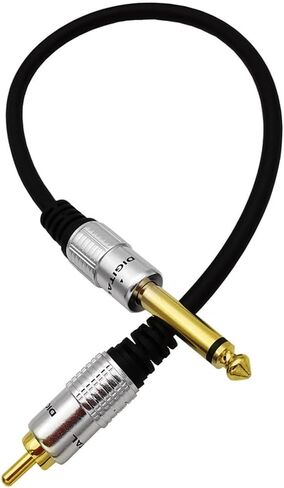 6.35mm to RCA, RCA to 1/4 Mono TS Cable, Gold Plated 6.35mm Mono Female to RCA Male Audio Interconnect Cable 5.6Feet/1.8M. in Kuwait