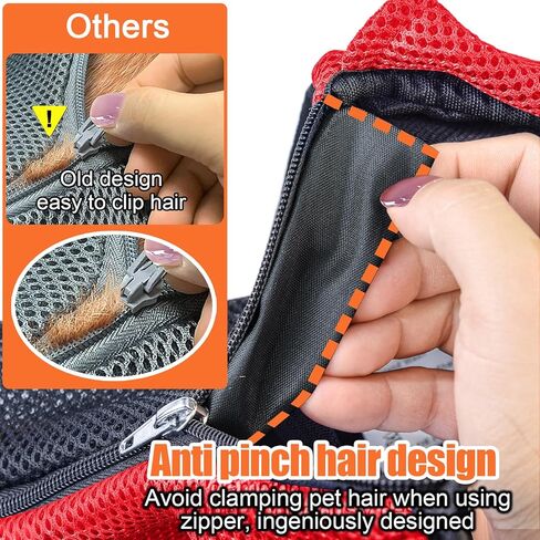 Tomkas Dog Sling Carrier for Small Dogs Puppy Carrier for Small Dogs (Red Mesh, S -Up to 5 lbs) in Kuwait