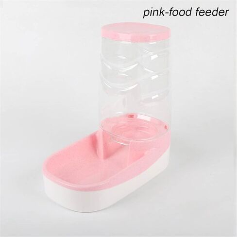 Automatic Pets Food Feeding Bowl with Storage Container, Self Dispensing Pet Feeding and Waterer, Small & Big Dogs and Cats Puppy Rabbit Food and Water Feeder (Grey, Food Feeder) in Saudi Arabia