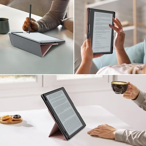 CoBak Stand Case for Kindle Scribe - Premium Folio Leather Cover with Pen Holder, Auto Sleep/Wake, and Stand Feature - Compatible with 10.2 Inch Kindle Scribe (2022 Release) in Saudi Arabia