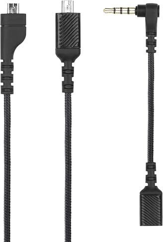 BRAINWAVZ Replacement Audio Cable for STEELSERIES ARCTIS 3, 5, 7 & Arctis Pro, Arctis Pro Wireless & GameDac Gaming Headsets - 1.8M / 70" - Black in Saudi Arabia