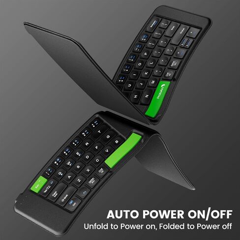 ProtoArc Ergonomic Foldable Keyboard, XK03 Split Folding Bluetooth Keyboard, Ultra Slim Travel Keyboard, Portable Bluetooth Keyboard for iPad, iPhone, Tablet, Laptop, PC - Gray in Kuwait