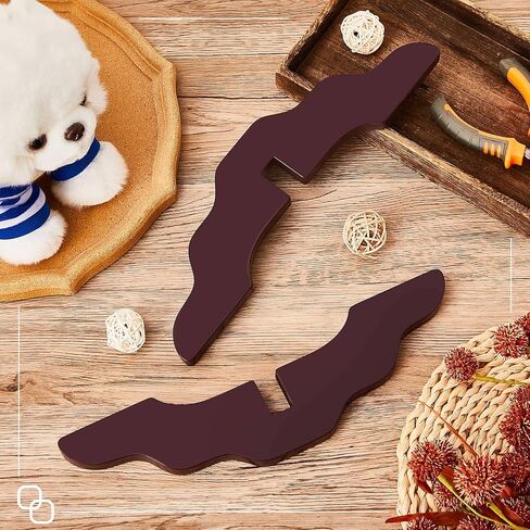 Taiyin 3 Pcs Pet Gate Support Feet Wooden Reinforcement Fitting Dog Panel Isolation Fence Free Standing PET Gate Dog Fence Panels for Configurable Wood Dog Gate Doggie Guardrail, Brown in Kuwait