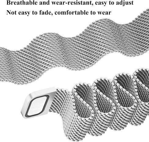 Amzpas Metal Bands for Samsung Galaxy Fit 3 Band, Stainless Steel Mesh Band Compatible with Samsung Galaxy Fit 3 for Women Men in Saudi Arabia