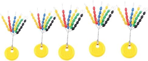 150 Pcs Colorful Rubber Fishing Bobber Stopper, 30 in 1 Float Stops Colorful Oval Fishing Bobber Float Stops Space Beans, Terminal Tackle and Accessories in Saudi Arabia