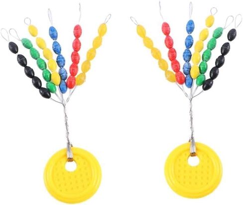 150 Pcs Colorful Rubber Fishing Bobber Stopper, 30 in 1 Float Stops Colorful Oval Fishing Bobber Float Stops Space Beans, Terminal Tackle and Accessories in Saudi Arabia