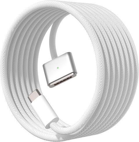 كابل USB-C إلى مغناطيسي 3 بقدرة 140 واط (2 متر/6.6 قدم)، كابل شحن سريع USB C متوافق مع MacBook Air (15 بوصة/13 بوصة M3 2024، M2 2023/2022)، MacBook Pro (16 بوصة/14 بوصة) M2 Pro & Max 2023، M1 Pro & Max 2021) (أسود) in Saudi Arabia
