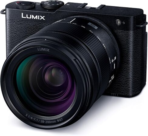 Pansonic LUMIX S9 Full Frame Camera with 28-200mm L Mount Lens, Compact Mirrorless Camera for Content Creators with Real Time LUT, Open Gate and Easy Sharing of Photos & Video (Black) in Kuwait