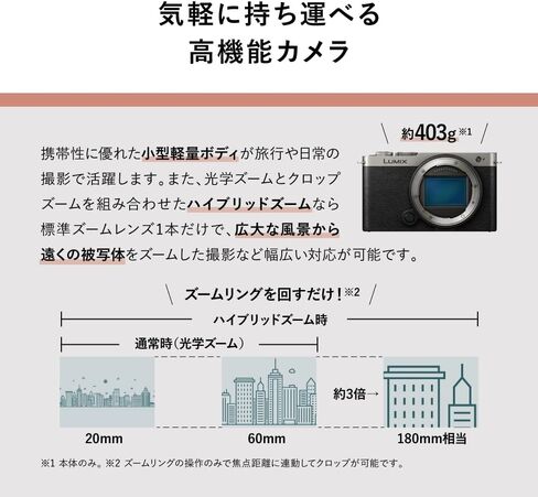 Pansonic LUMIX S9 Full Frame Camera with 28-200mm L Mount Lens, Compact Mirrorless Camera for Content Creators with Real Time LUT, Open Gate and Easy Sharing of Photos & Video (Black) in Kuwait