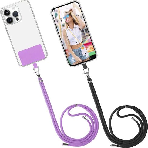 Mobile Phone Lanyard Crossbody Neck Strap, Cell Phone Charm Rope Tether Tab for iPhone Lanyards around the Neck in Saudi Arabia