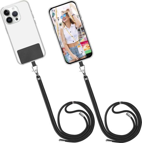 Mobile Phone Lanyard Crossbody Neck Strap, Cell Phone Charm Rope Tether Tab for iPhone Lanyards around the Neck in Saudi Arabia