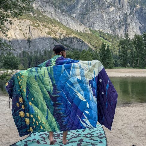 Travel Essential Blanket Quilt,Fall Camping Blanket,Warm Sleeping Bag Blanket,Portable,Waterproof,Lightweight,Non-slip,59x79" for 1 or 2 Peron,All Season,Hiking,Hammock,Concert,Picnic,Beach,Homy,CSN1 in Saudi Arabia