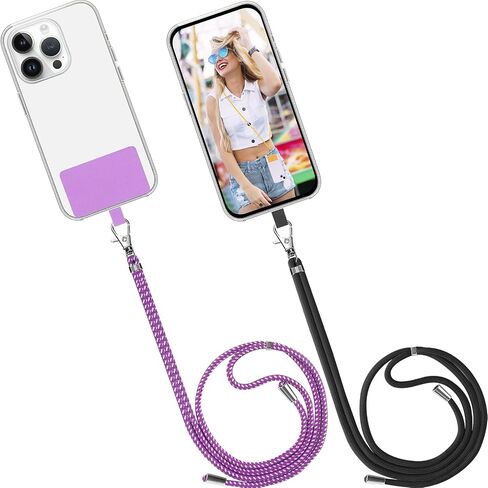 Mobile Phone Lanyard Crossbody Neck Strap, Cell Phone Charm Rope Tether Tab for iPhone Lanyards around the Neck in Saudi Arabia