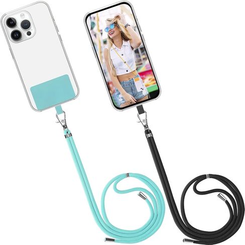 Mobile Phone Lanyard Crossbody Neck Strap, Cell Phone Charm Rope Tether Tab for iPhone Lanyards around the Neck in Saudi Arabia
