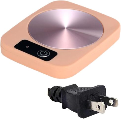 Coffee Mug Warmer with Cup, Coffee Warmer 55℃ Constant Temperature Thermostat Coaster Smart Cup Warmer for Heating Coffee, Beverage, Milk, Tea and Hot Chocolate (Pink) in Saudi Arabia