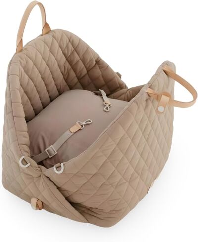 S&C PetLux Stylish Chic 3-in-1 Pet Carrier, Dog Purse & Car Seat - Luxury Travel Tote for Dogs and Cats, Plush Comfort, Multi-Use Solution for Pet Lovers (Grey, Small) in Saudi Arabia