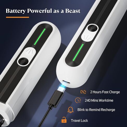 YABIFE 4-Lights Dog Nail Grinder, Easy Quick Locate Dog Nail Trimmers, for Puppy Paw Toenails or Pets from Small, Medium to Large, with Travel Lock, Whisper Quiet, Heavy Duty 3 Speeds in Saudi Arabia