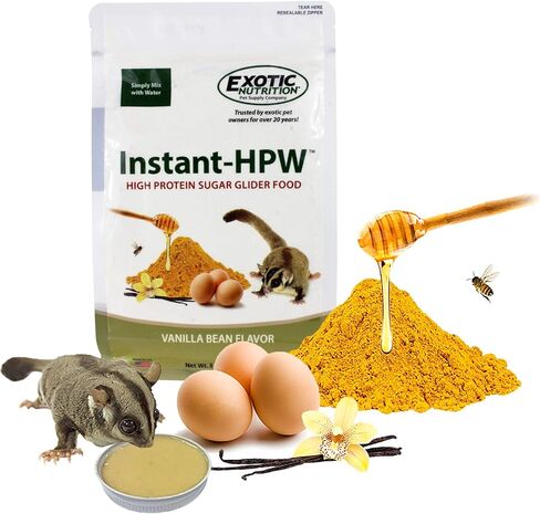 Instant-HPW - All Natural Vitamin Enriched Sugar Glider Food - Healthy & Nutritious - High Protein Wombaroo - Staple Diet (1 lb) in Kuwait