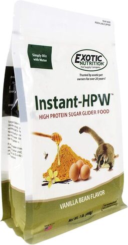 Instant-HPW - All Natural Vitamin Enriched Sugar Glider Food - Healthy & Nutritious - High Protein Wombaroo - Staple Diet (1 lb) in Kuwait