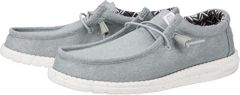 Hey Dude Wally Stretch Canvas North Atlantic Size 8, Men’s Shoes, Men's Slip-on Loafers, Comfortable & Light-Weight in Saudi Arabia