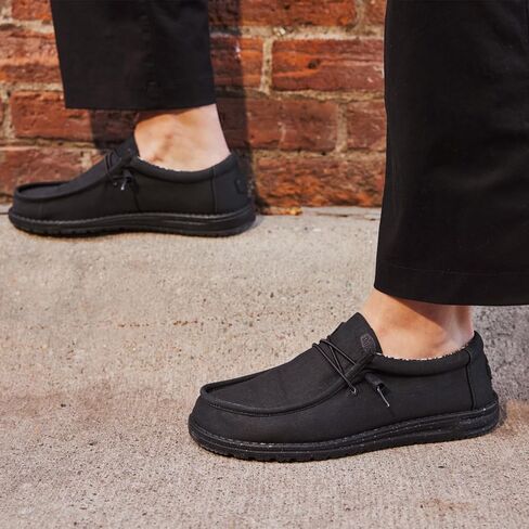 Hey Dude Wally Stretch Canvas North Atlantic Size 8, Men’s Shoes, Men's Slip-on Loafers, Comfortable & Light-Weight in Saudi Arabia