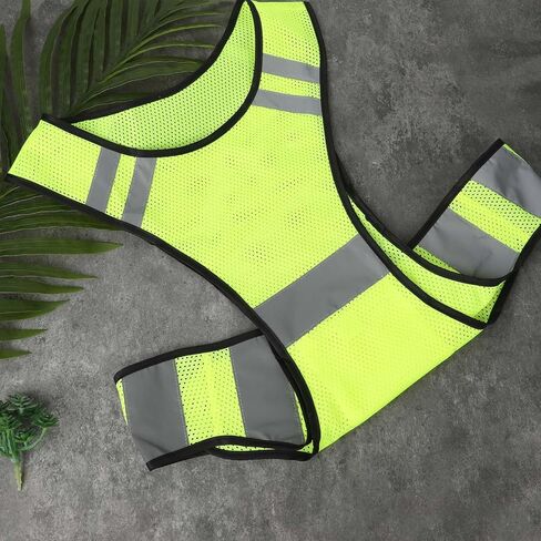 Reflective Vesthigh Visibility Running Gear with Large Pocket Lightweight Safety Running Gear for Biking Walking Women Men Running in Saudi Arabia